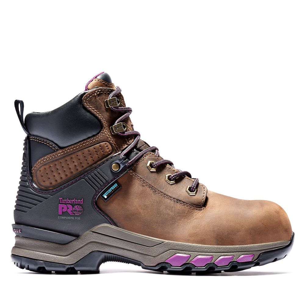 Botas de Trabajo Feminino - Timberland Pro® Hypercharge 6-Inch Composite-Toe Impermeavel - NHUIV4193